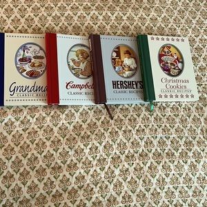 Classic Recipe Cookbooks-Hershey’s, Campbell’s, Grandma’s, and Christmas Cookies